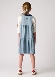 Tiered Front Zipper Jumper