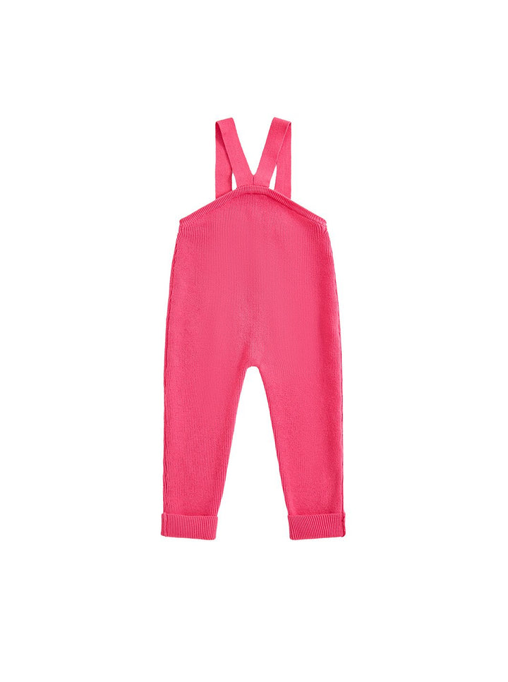 Signature Knit Overall - Neon Pink