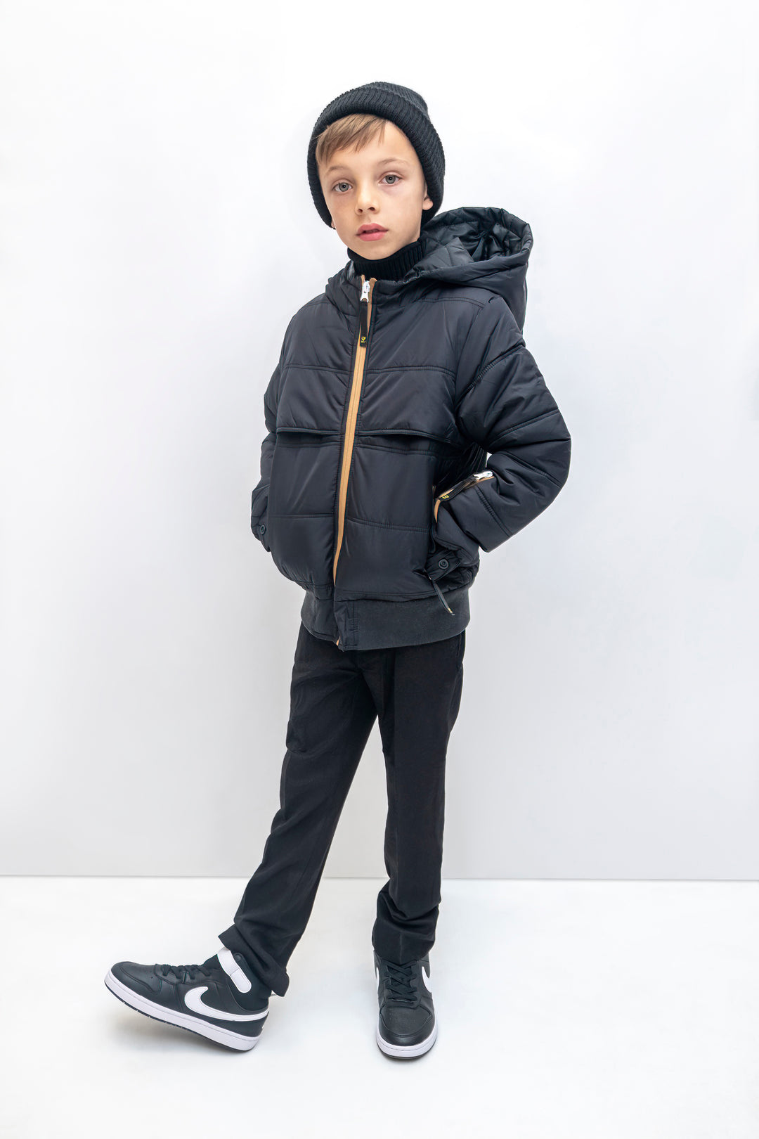 Quilted Combo Trim Jacket
