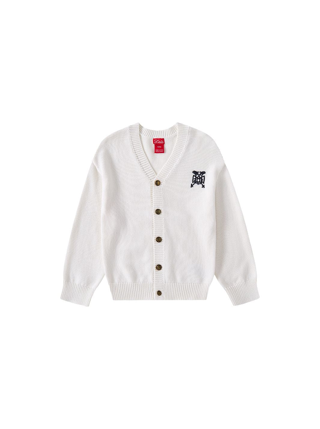 Emblem Cardigan Sweater - Off White