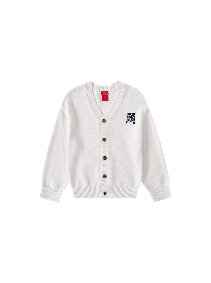 Signature Knit Cardigan  - Off White