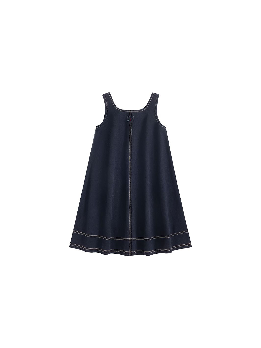 Denim Thick Topstitch Jumper - Black
