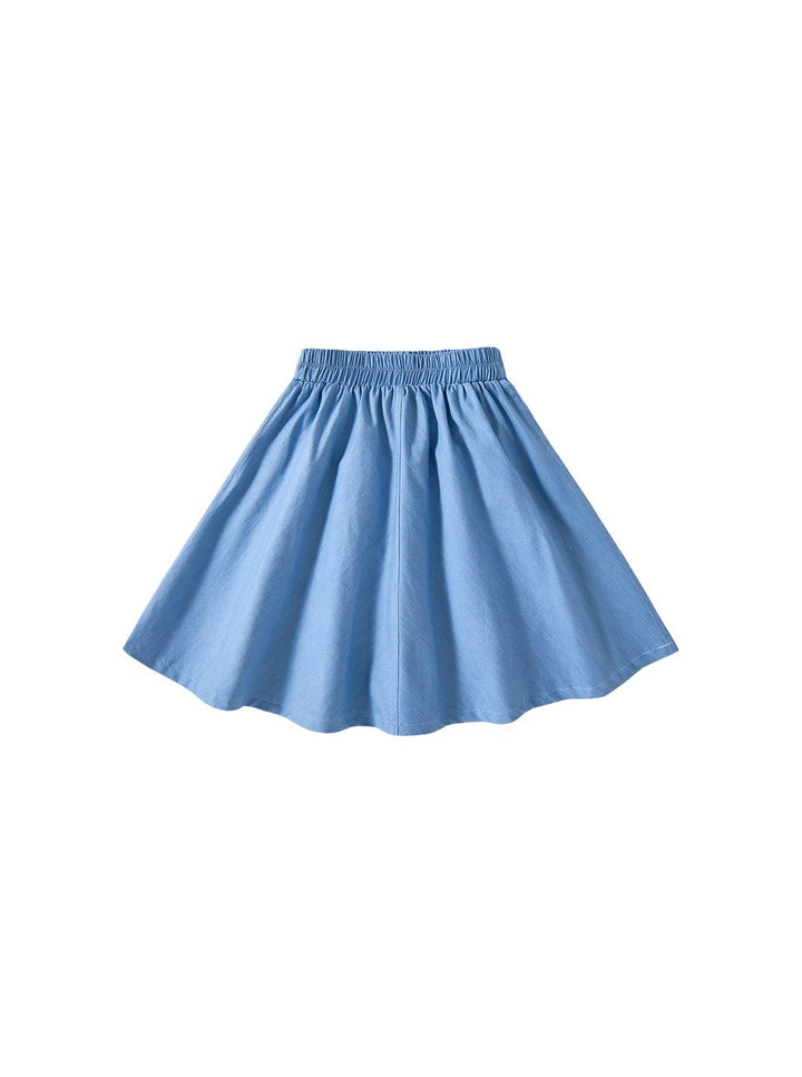 Denim A-Line Skirt - Lt. Blue