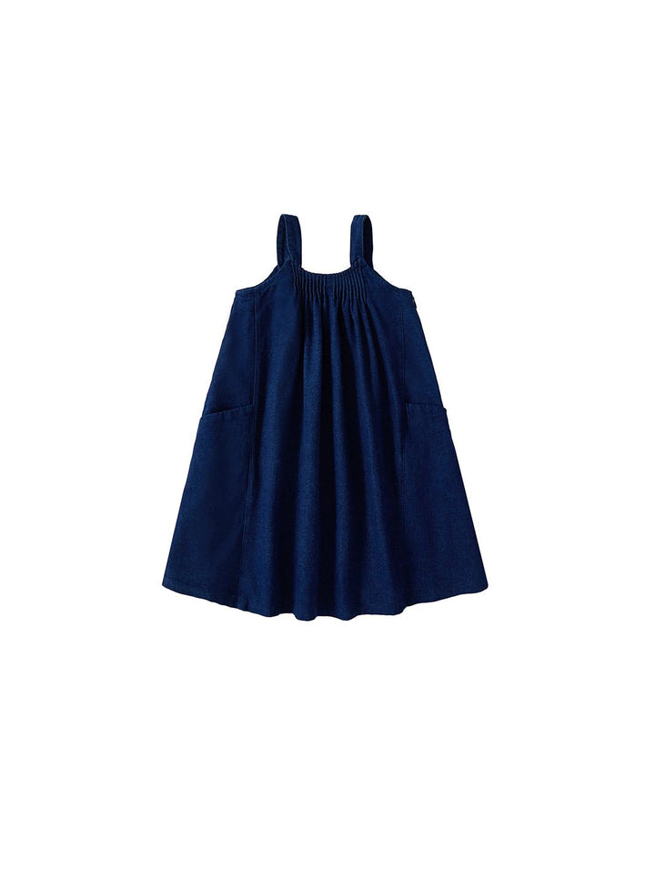 Denim Tucks Jumper - Navy