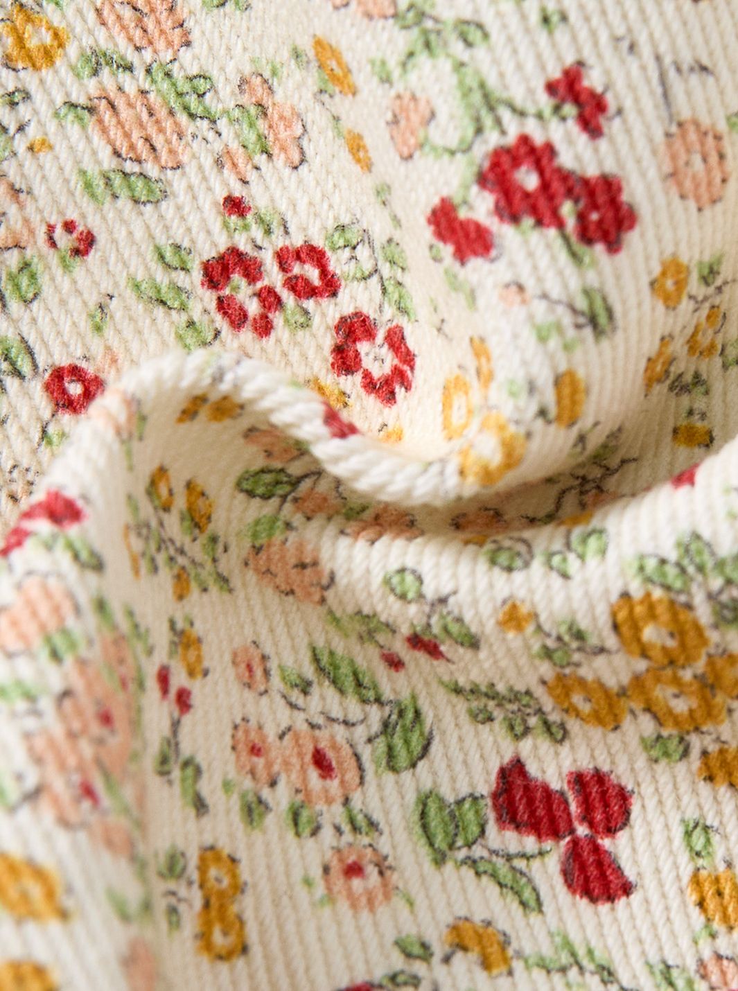 Floral Twill Short Overall