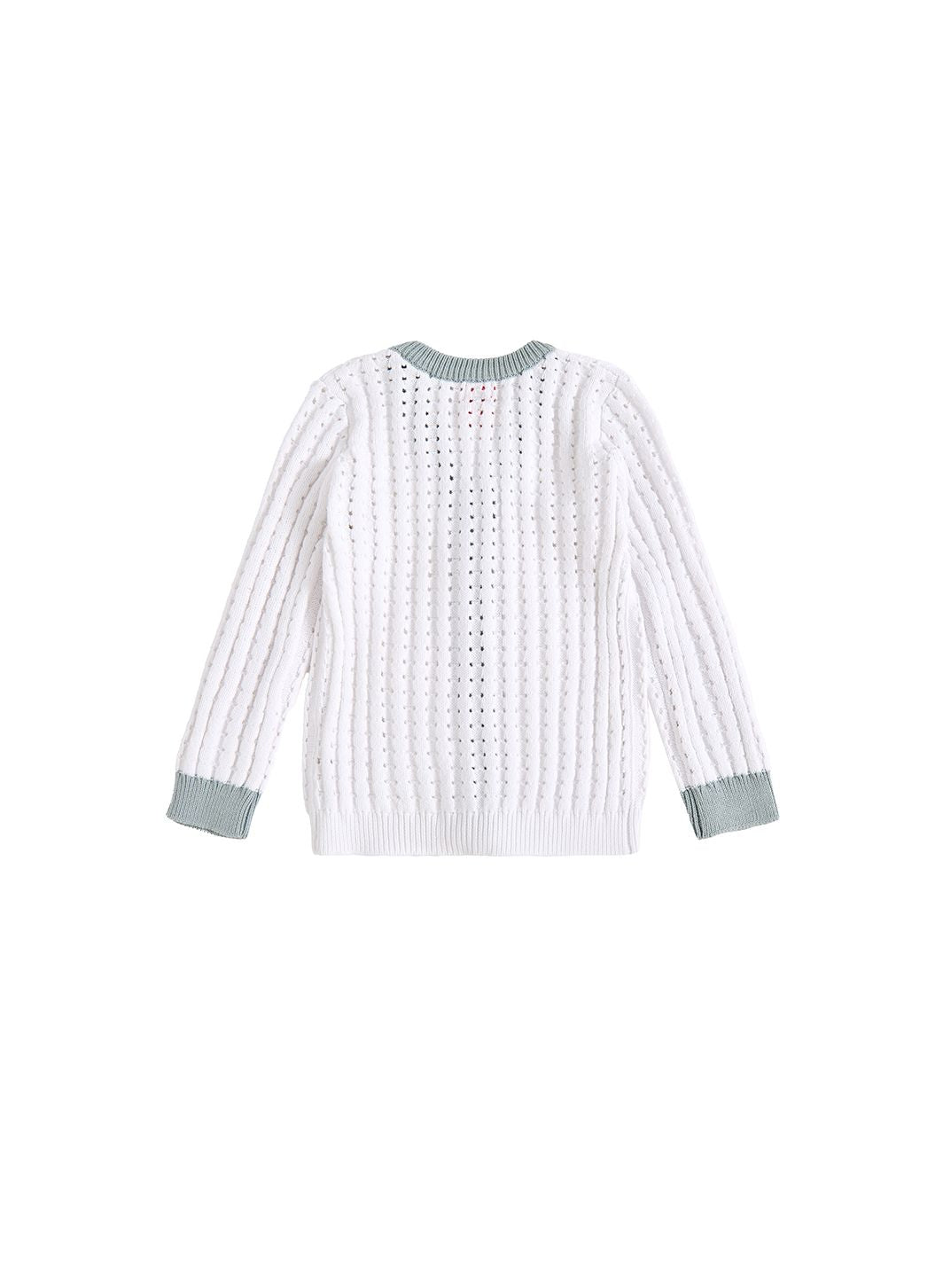 Eyelet Rib Stitch Cardigan