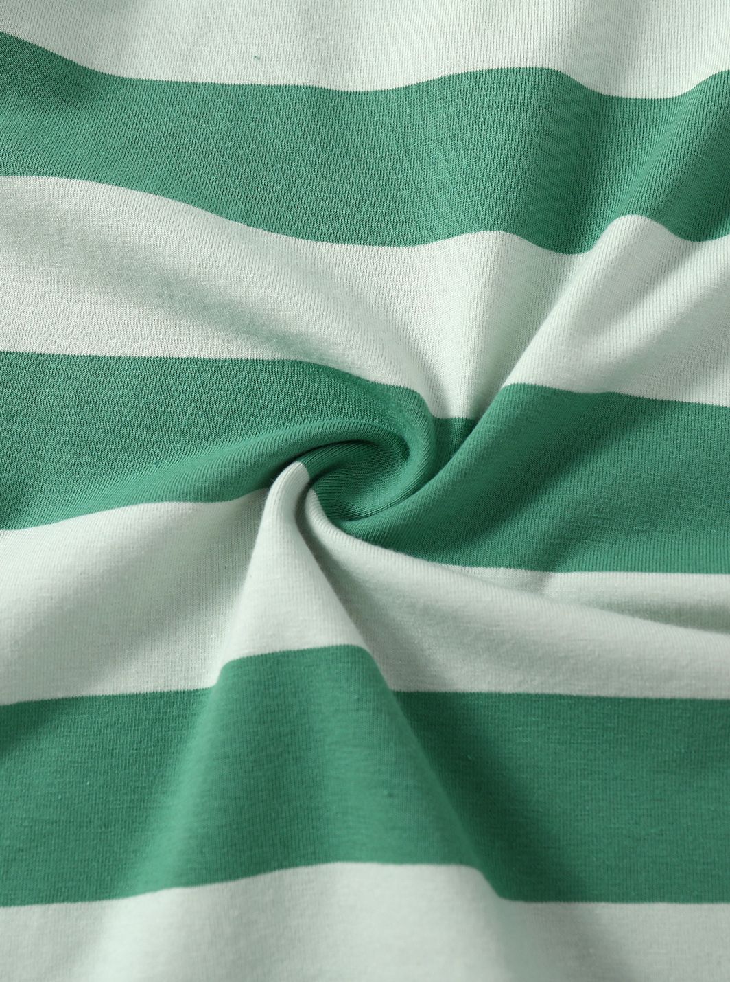 Striped Short Polo - Spring Green