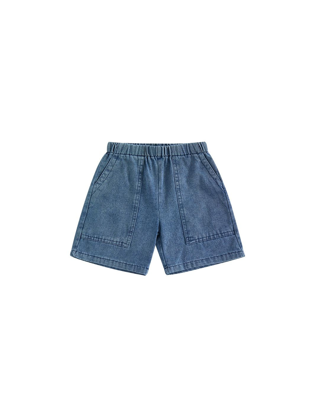 Navy Washed Short Pants