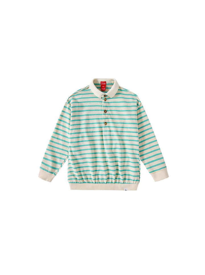 Classic Striped Polo - Teal