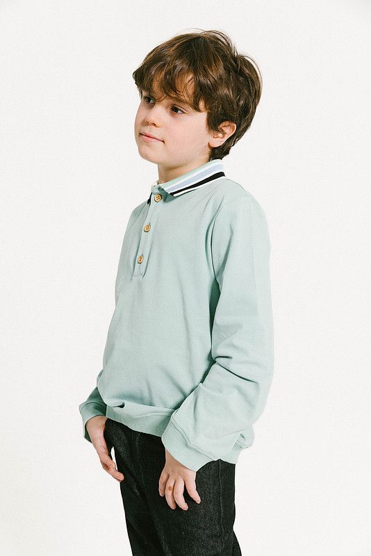 Striped Collar Polo
