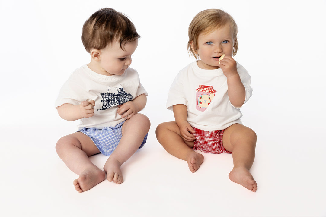 Picnic Print Short Sleeve T-shirt