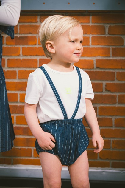 Railroad Stripe  Romper