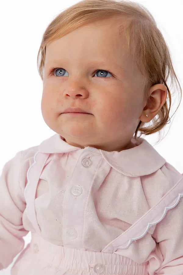 Sea Glass Overall - Pale Pink
