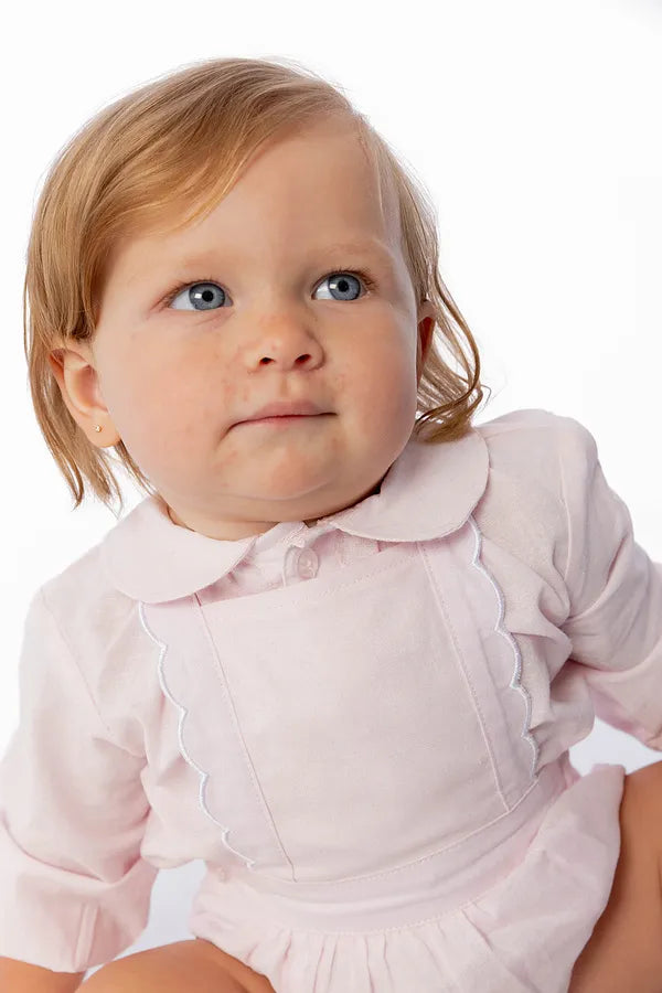 Sea Glass Romper - Pale Pink