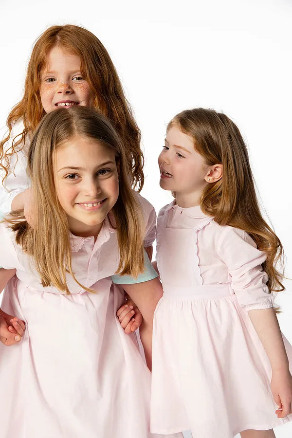Sea Glass Collar Shirt - Pale Pink