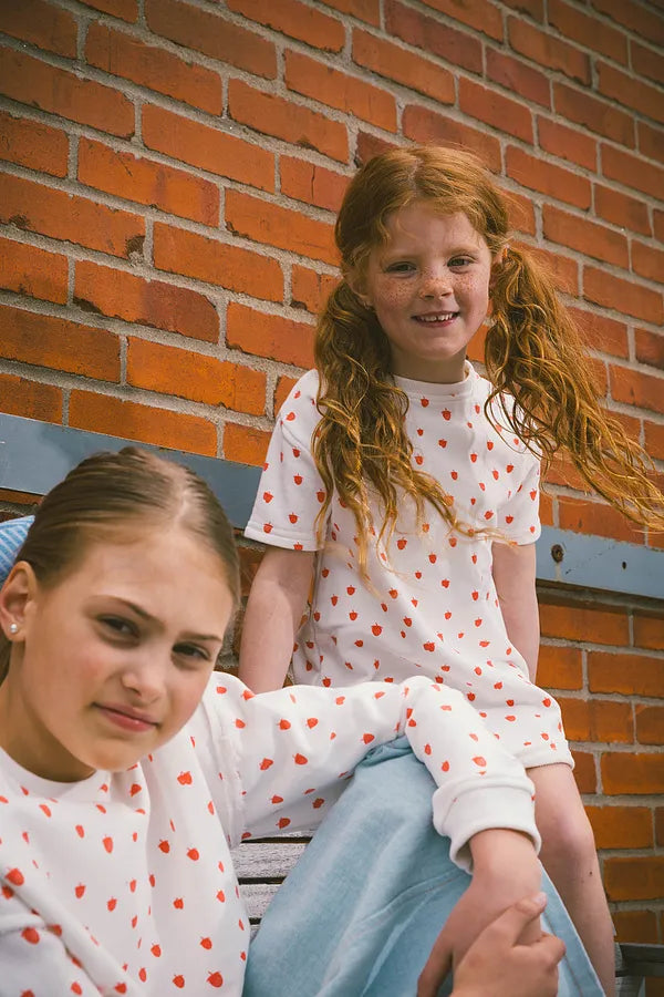Fruitstand Short Sleeve Dress - Strawberry