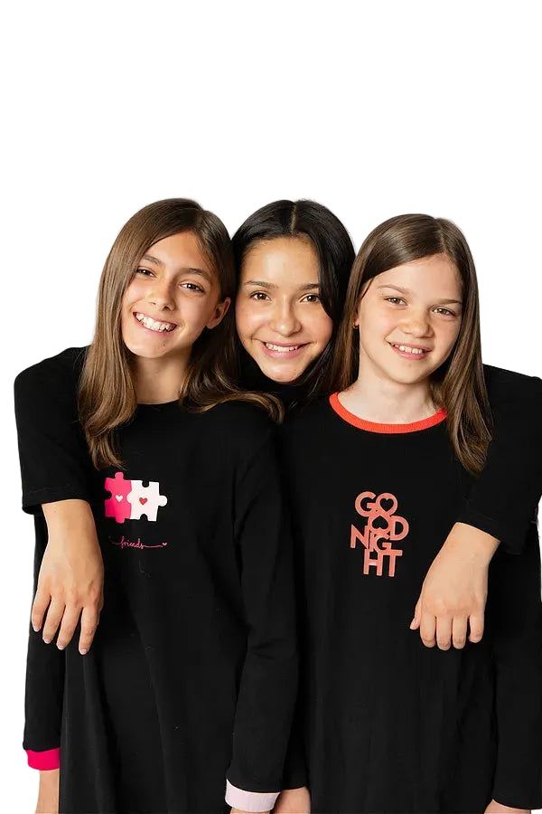 Heart Puzzle Print Nightgown