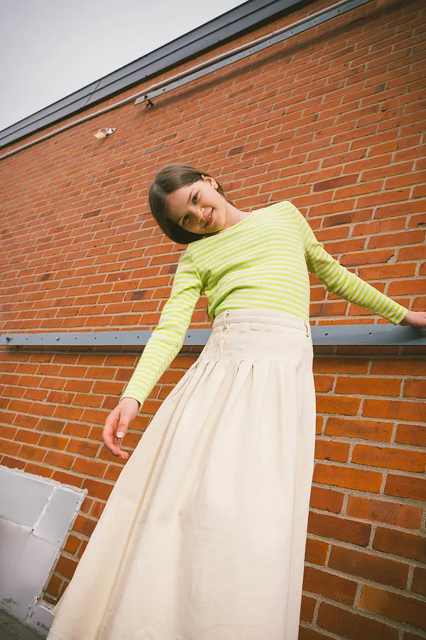 & Lu Ribbed Striped T-shirt - Green