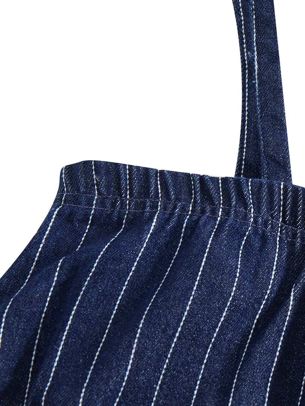 Denim Striped Romper