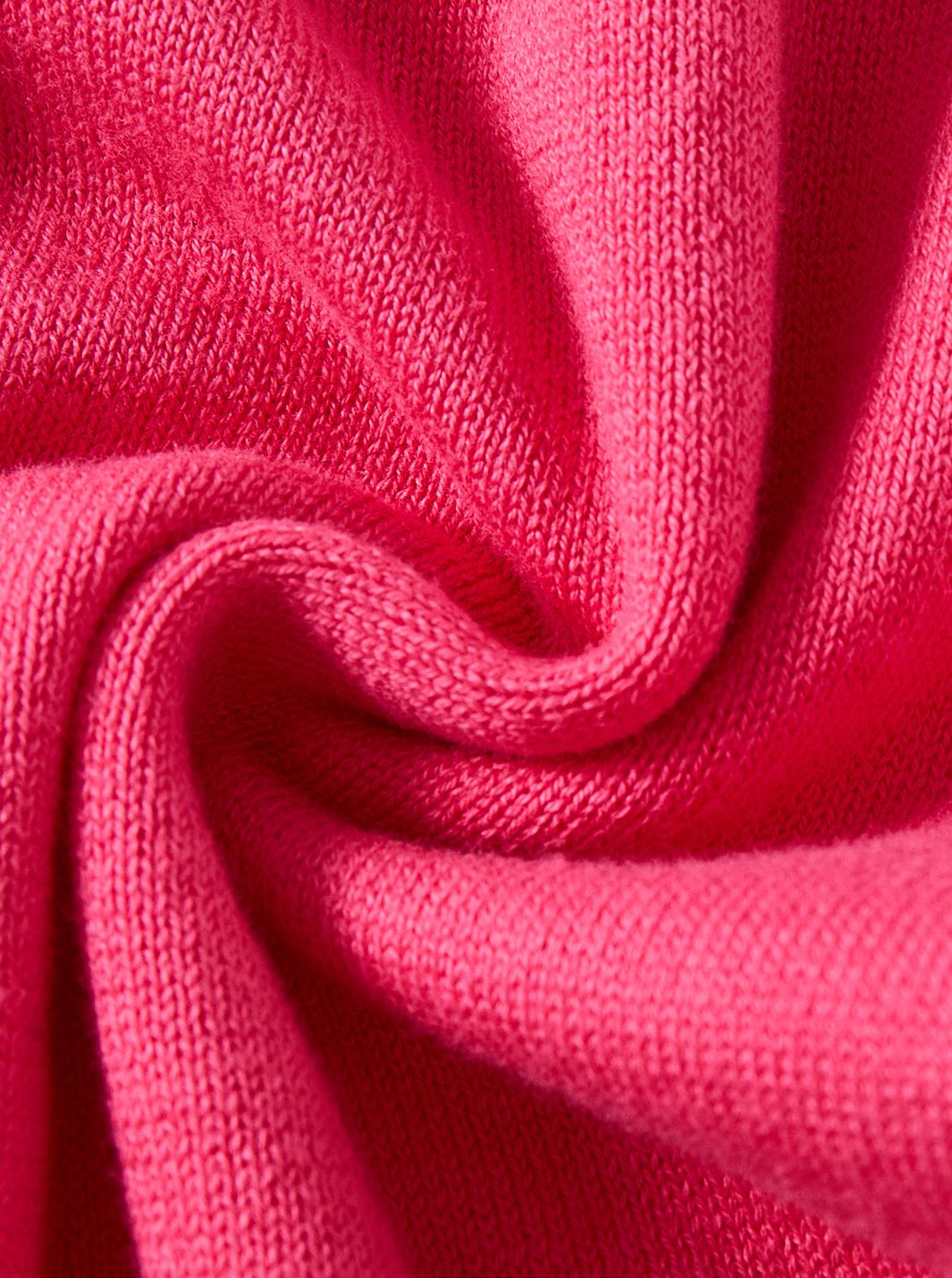 Baby Knit Ruffle Overall - Neon Hot Pink