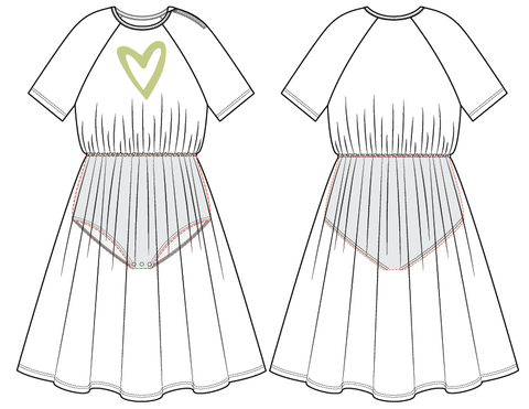 Heart Swim Dress