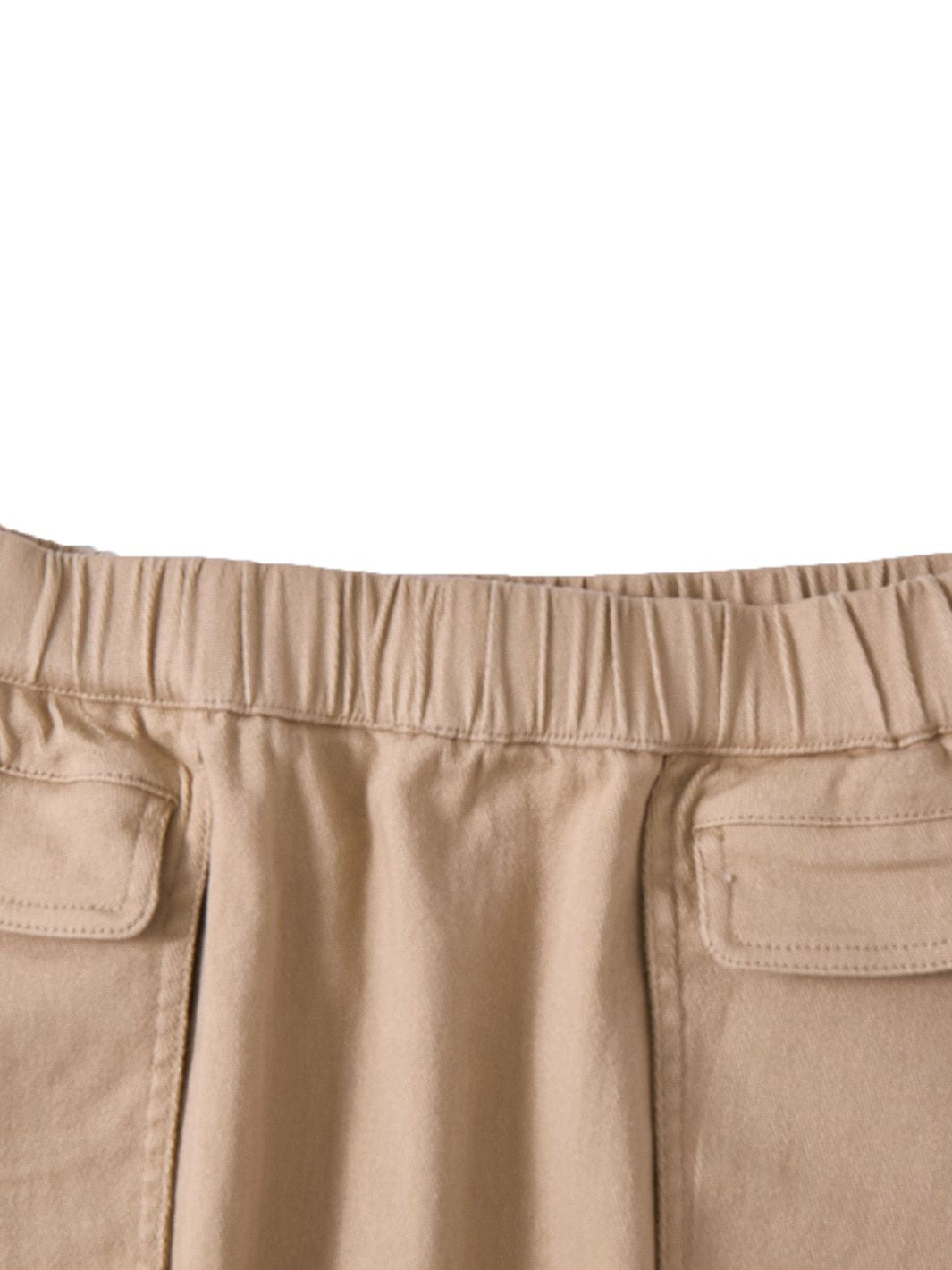 & Lu Twill Pocket Tea Length Skirt - Beige