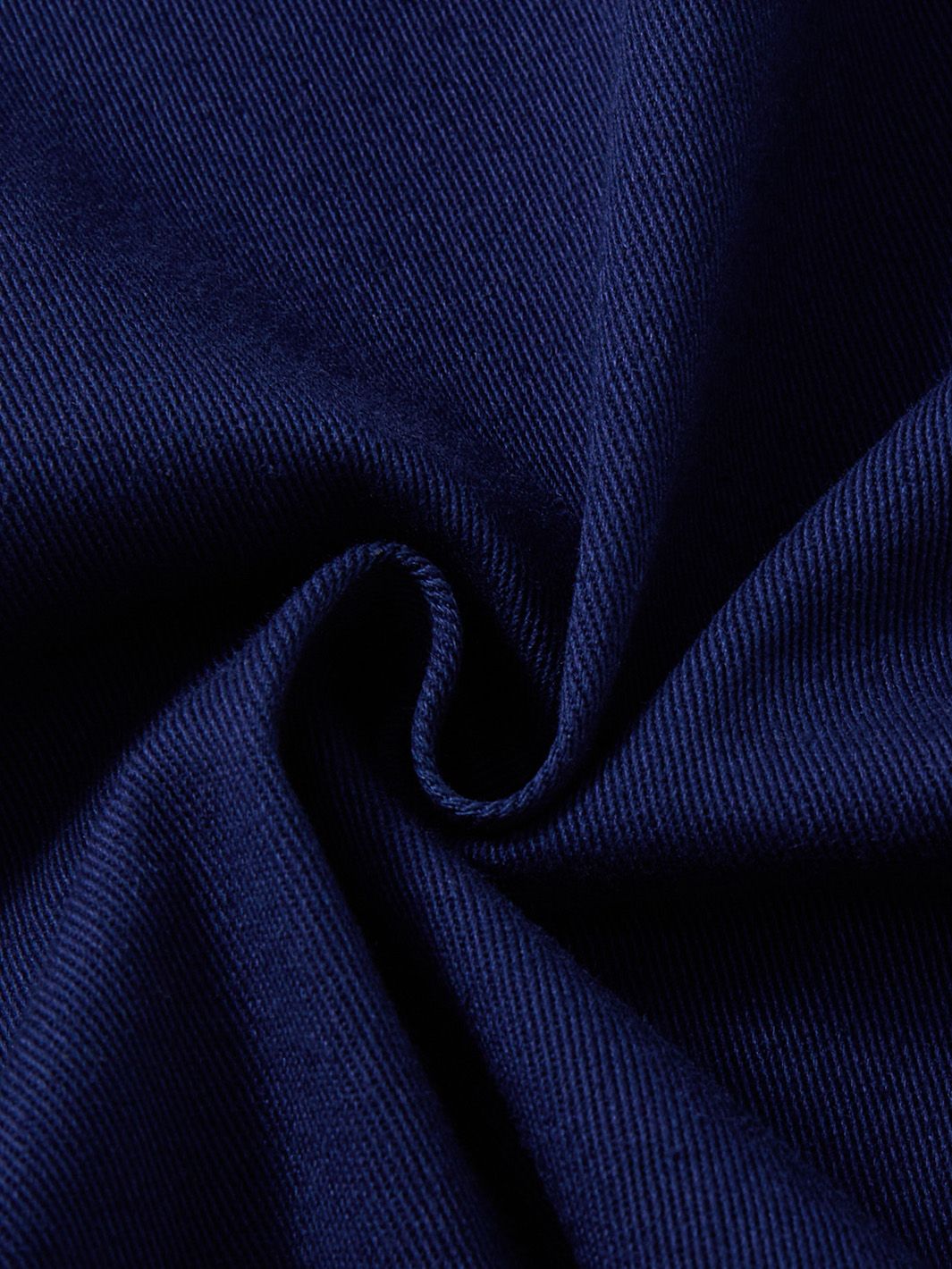 & Lu Twill Pocket Tea Length Skirt - Navy Blue