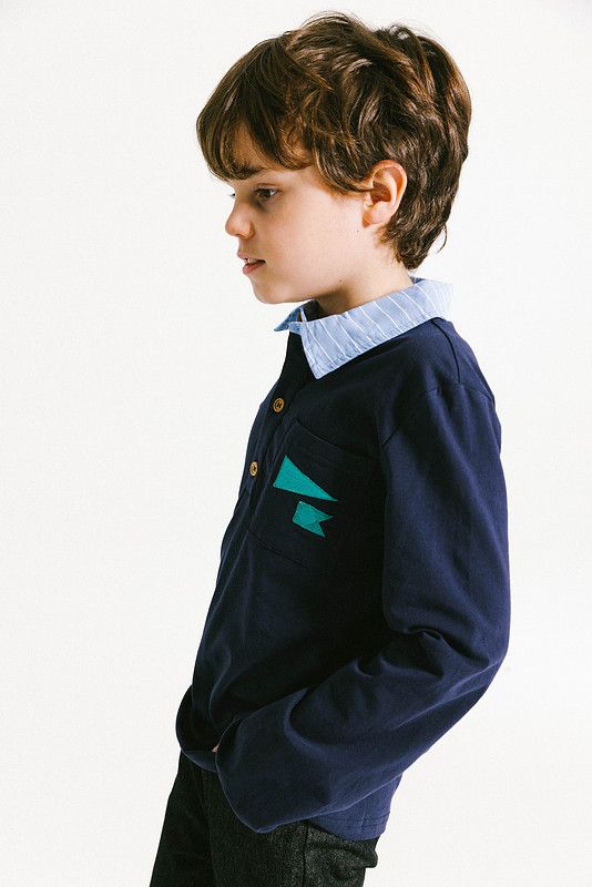 Pin Striped Collar Polo