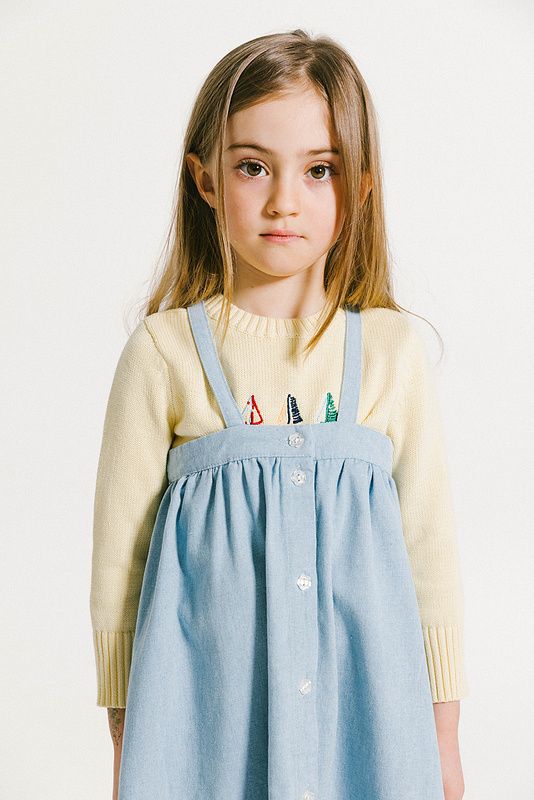 Denim Gathered Jumper
