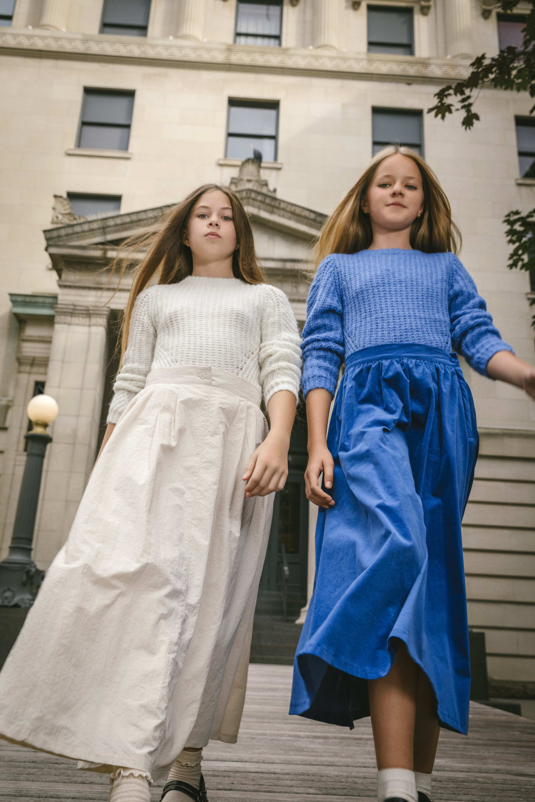 Stretch Velvet Skirt - Off White