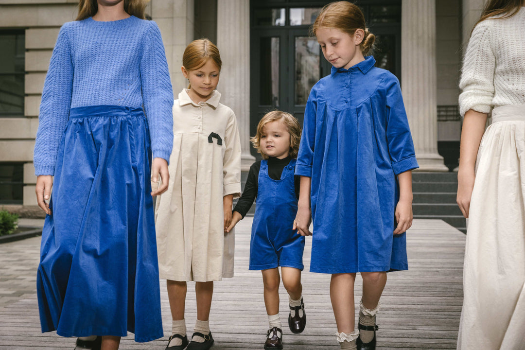 Stretch Velvet Pleated Dress