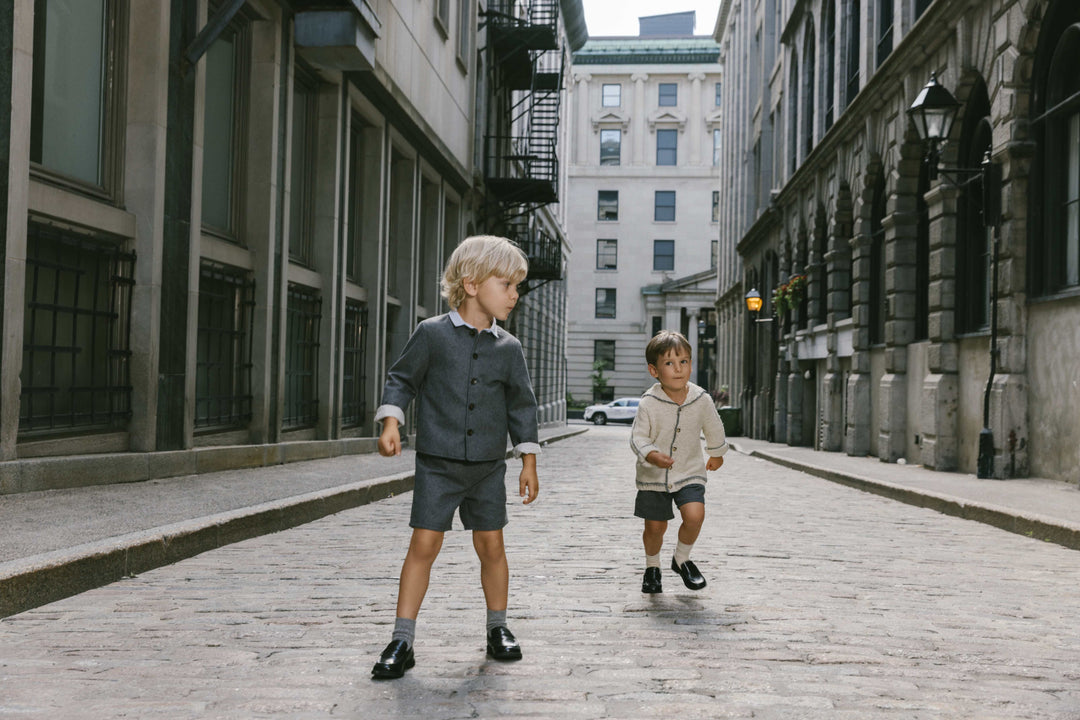 Brushed Short Pants - Grey