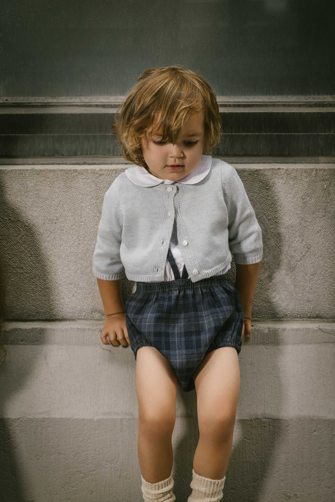 Autumn Note Romper - Navy