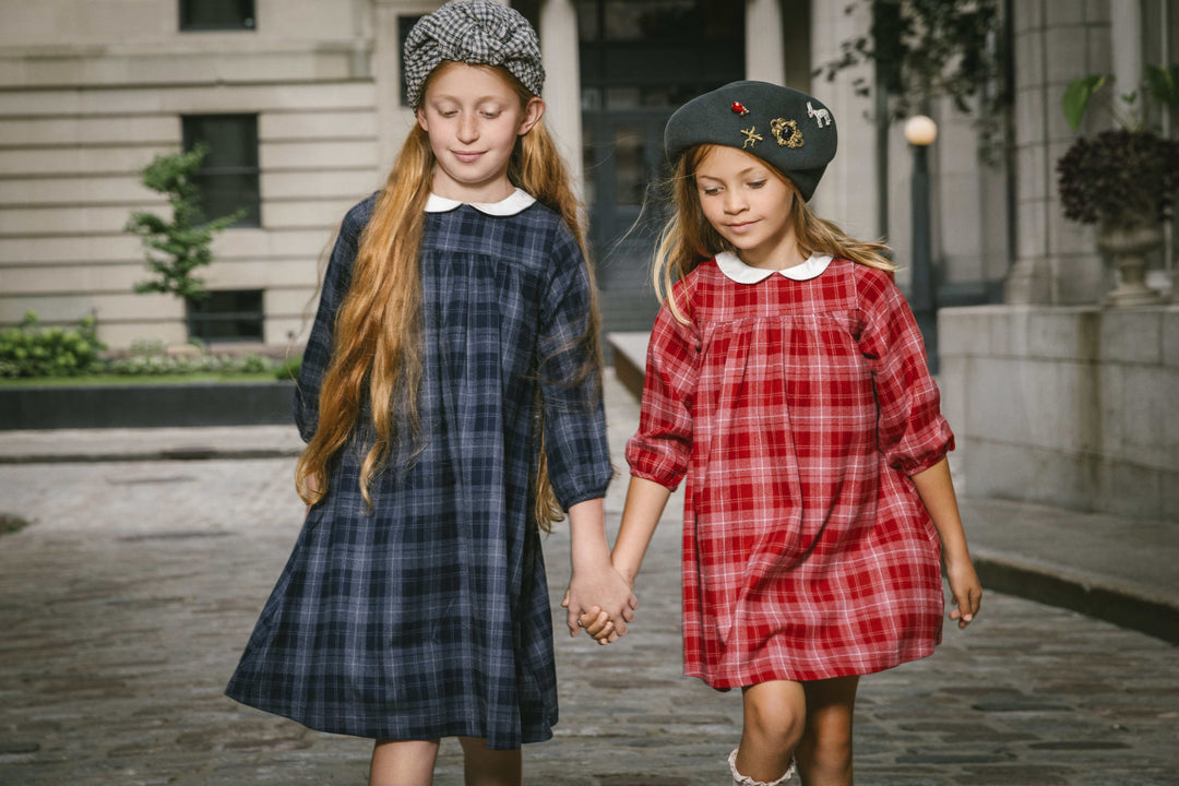 Autumn Note Dress - Navy
