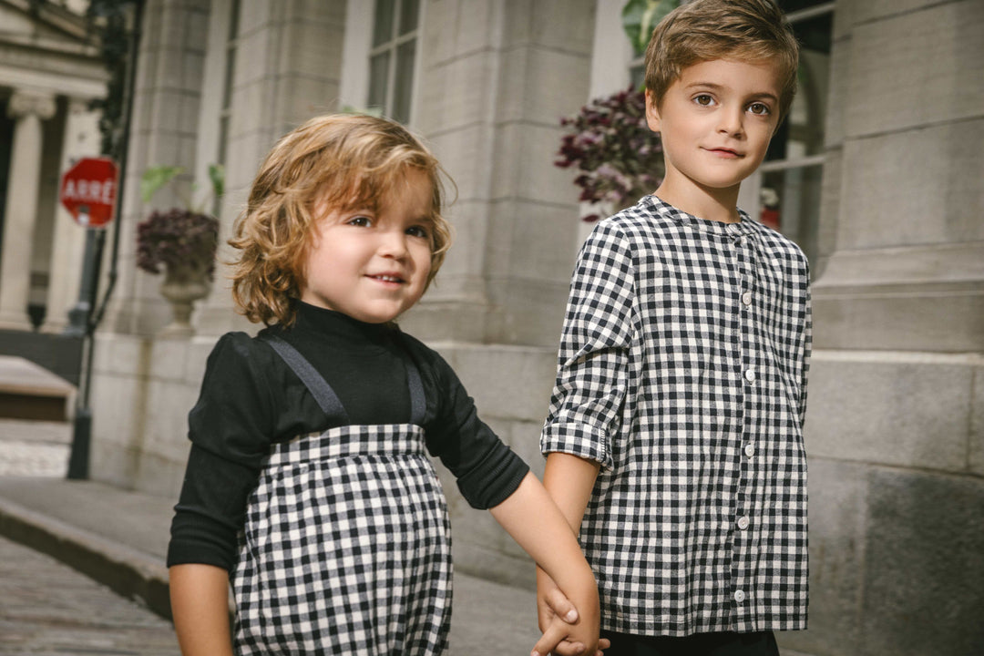Gingham Boys Shirt