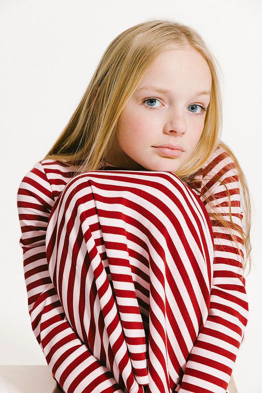 Striped Nightgown - Red/White