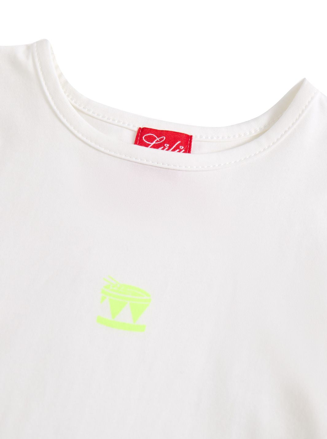 Drum Print Short Sleeve T-shirt