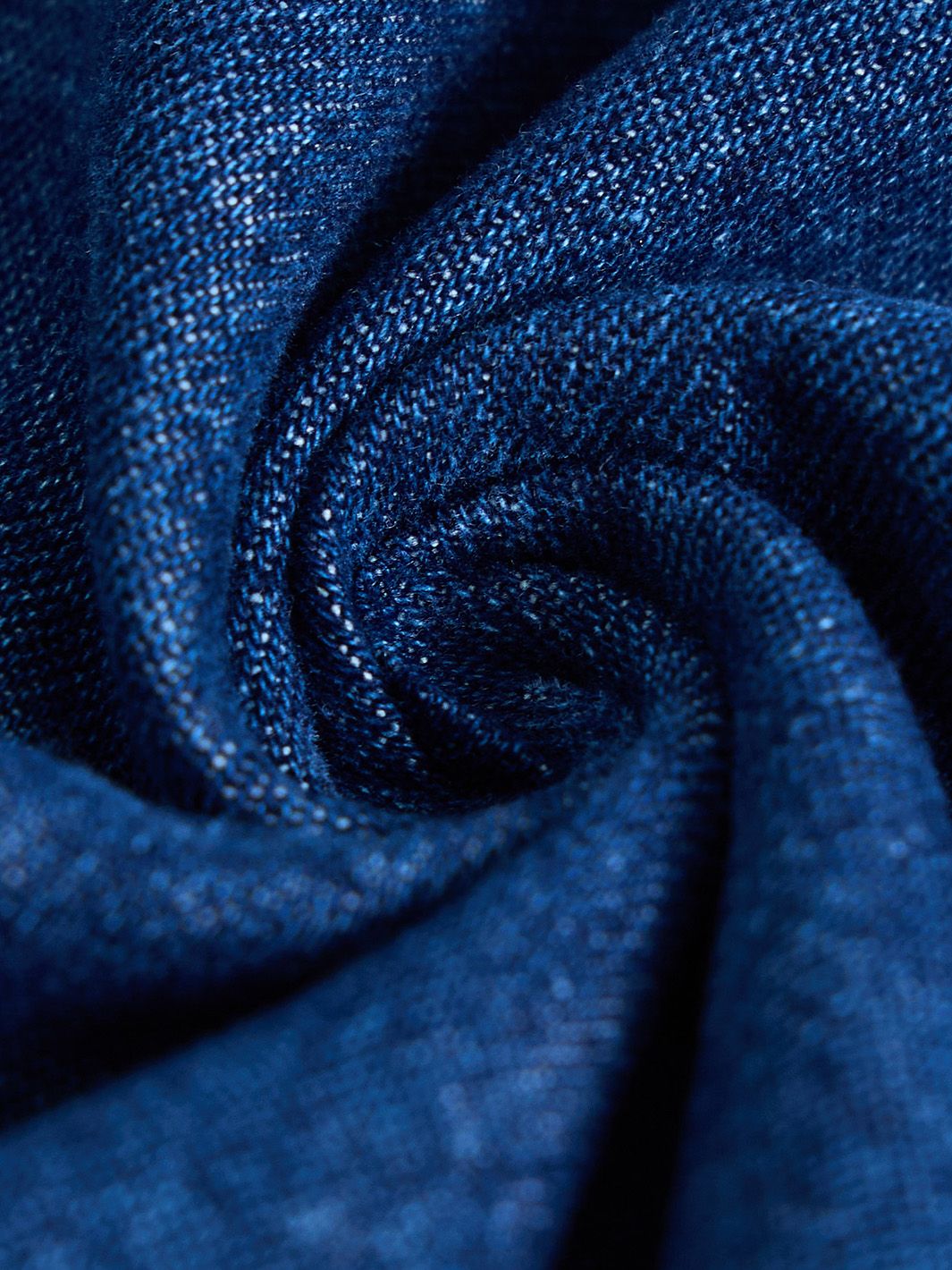 & Lu Denim Medium Tea-Length Skirt - Navy