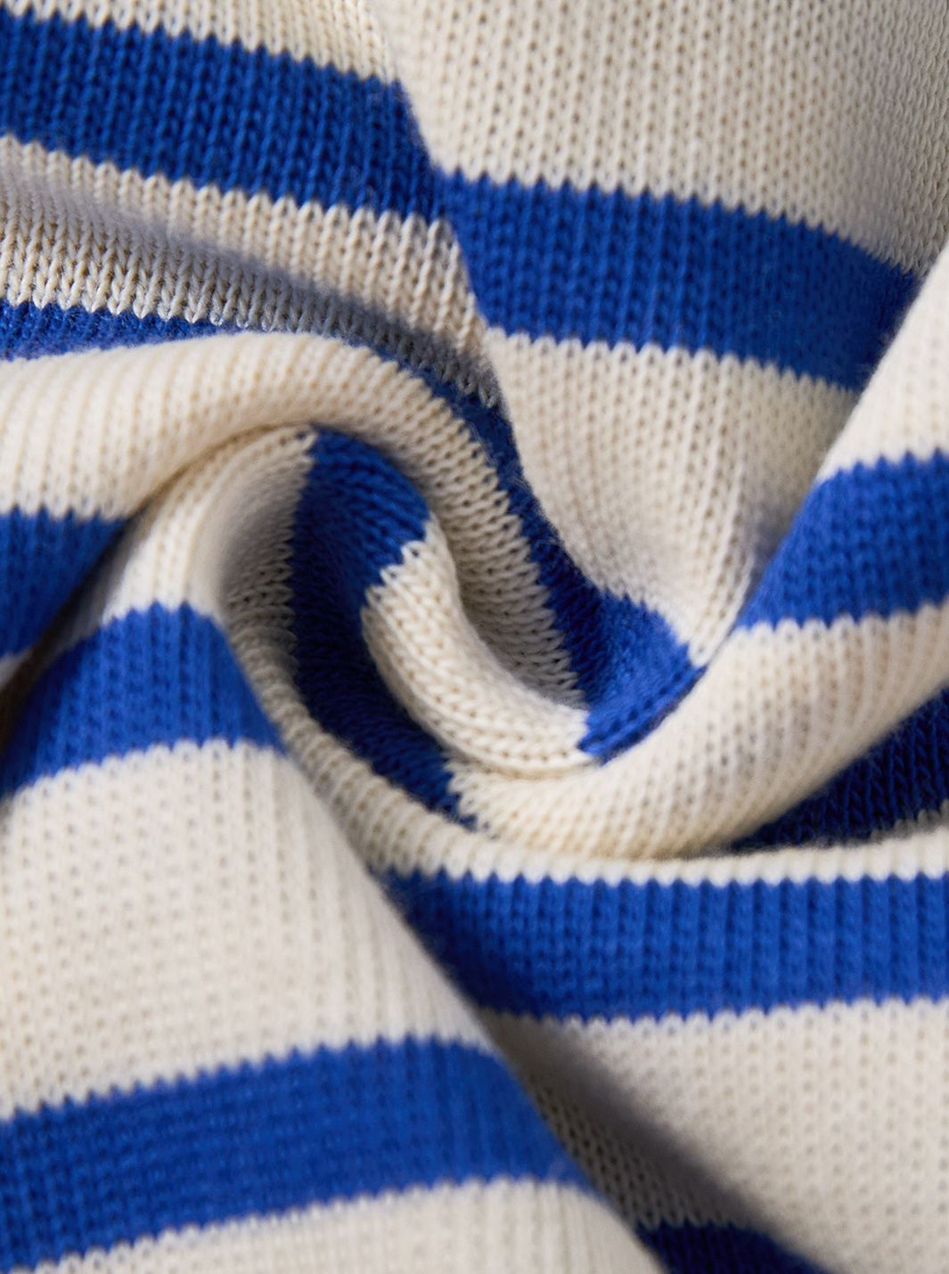 Classic Striped Polo - Royal Blue