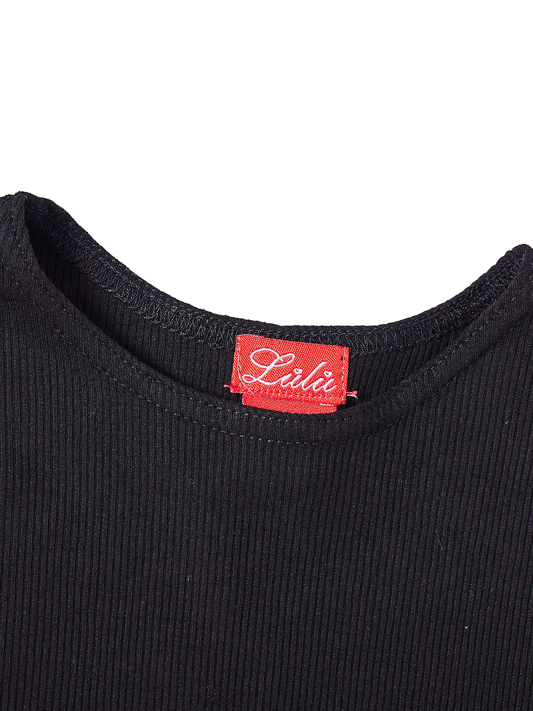 Camiseta básica larga - Negro