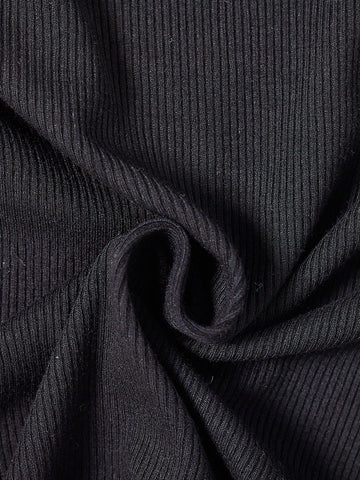 Basic Long T-shirt - Black