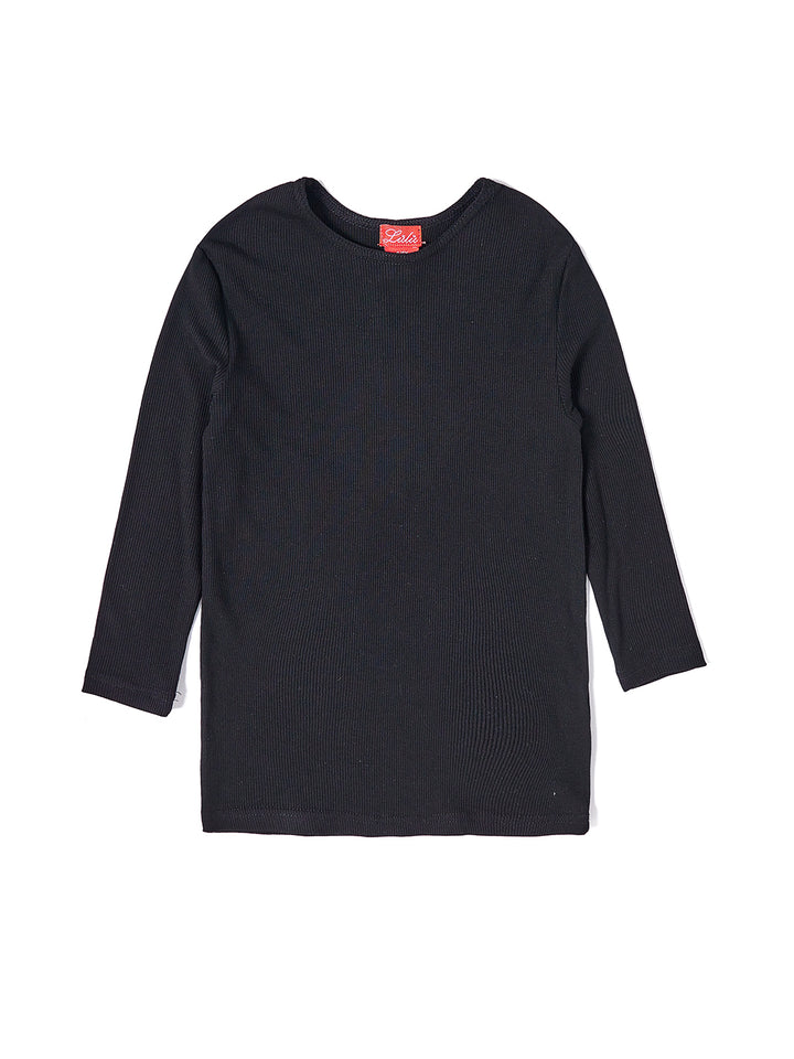 Camiseta básica larga - Negro